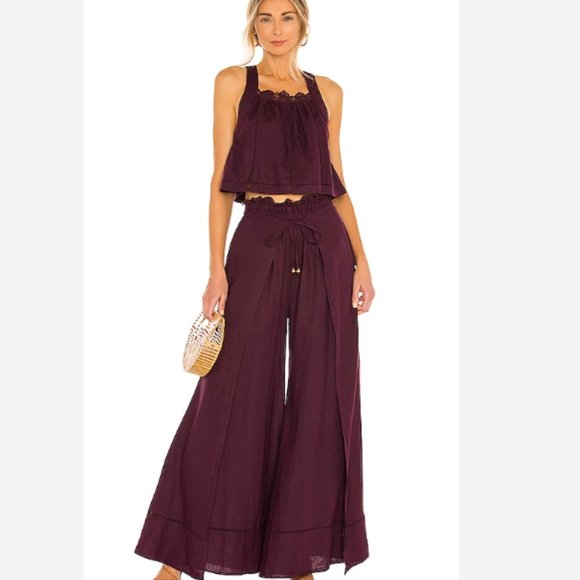 Free People Pants - NWOT Free People Lainey Set in black honey size small